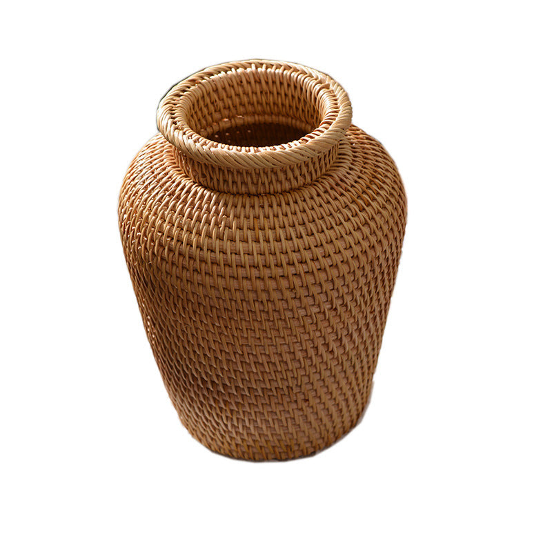 Rattan Woven Tabletop Flower Baskets