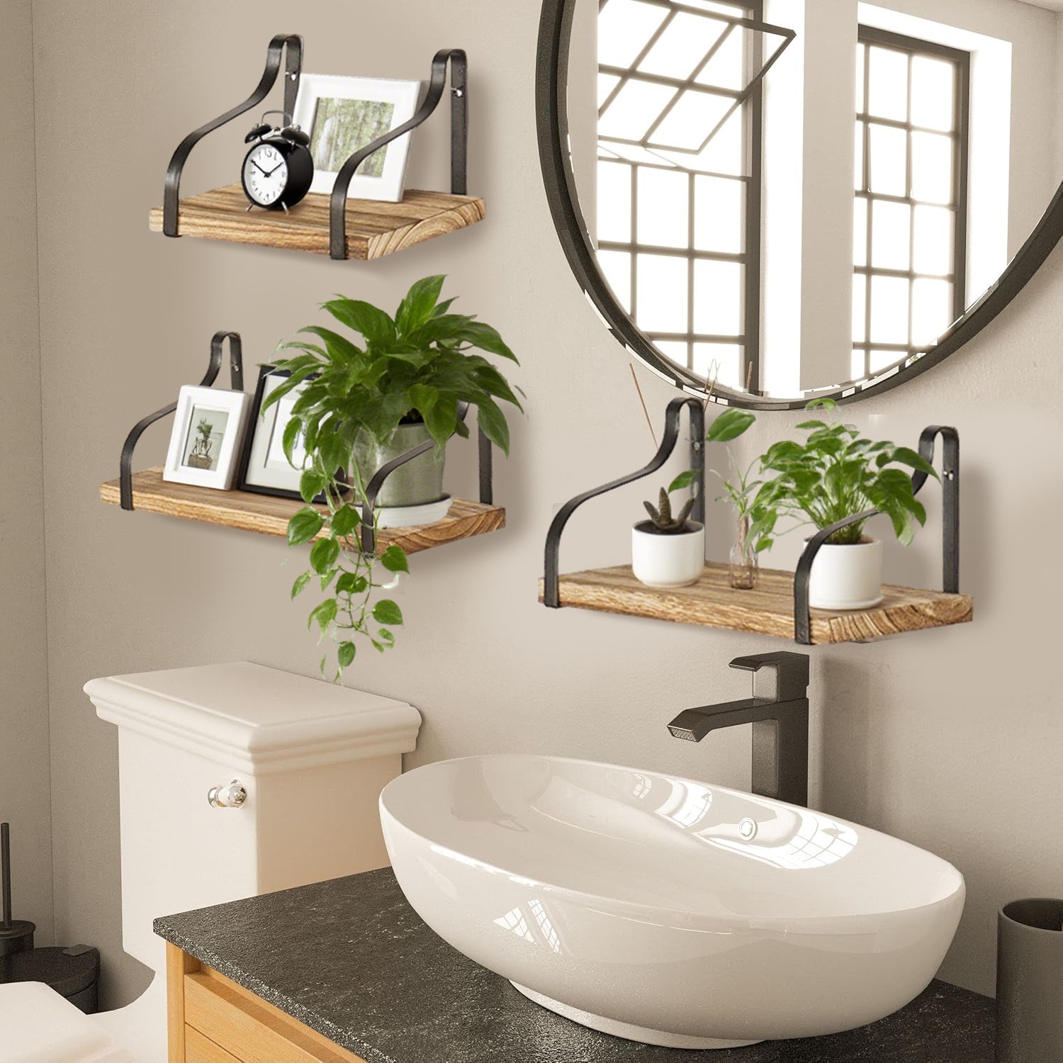 Wood Floating Shelves