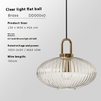 Clear Striped Decorative Lighting