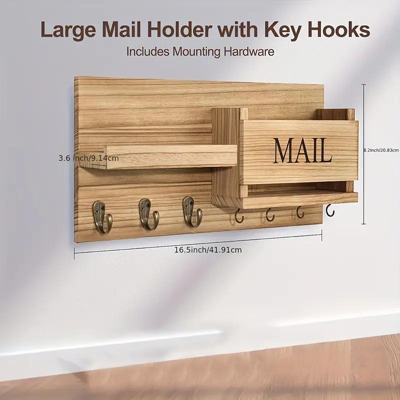 Simple Wooden Wall Mounted Keychain