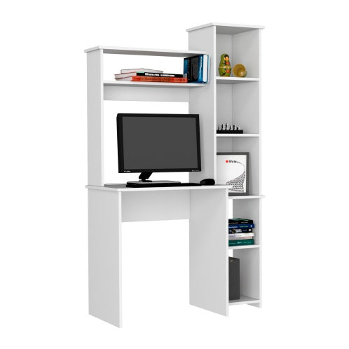 Desk Superior Shelves, White
