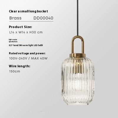 Clear Striped Decorative Lighting
