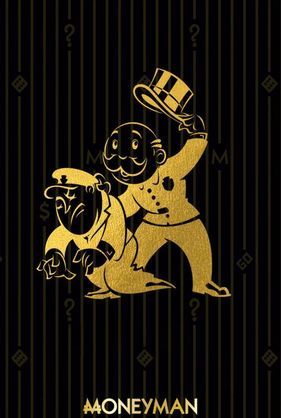 Abstract Golden Monopoly Art