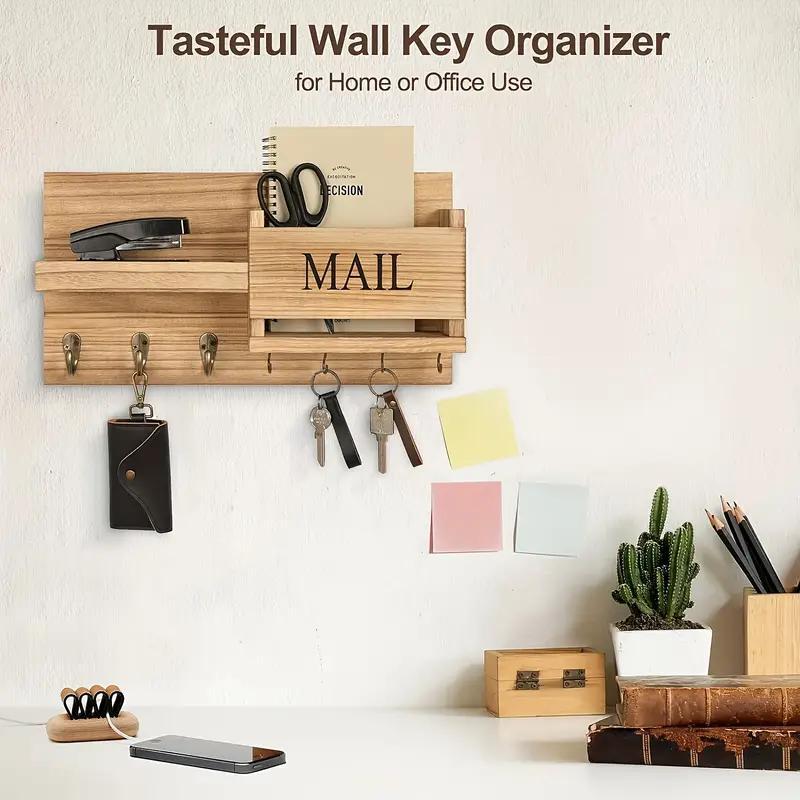 Simple Wooden Wall Mounted Keychain