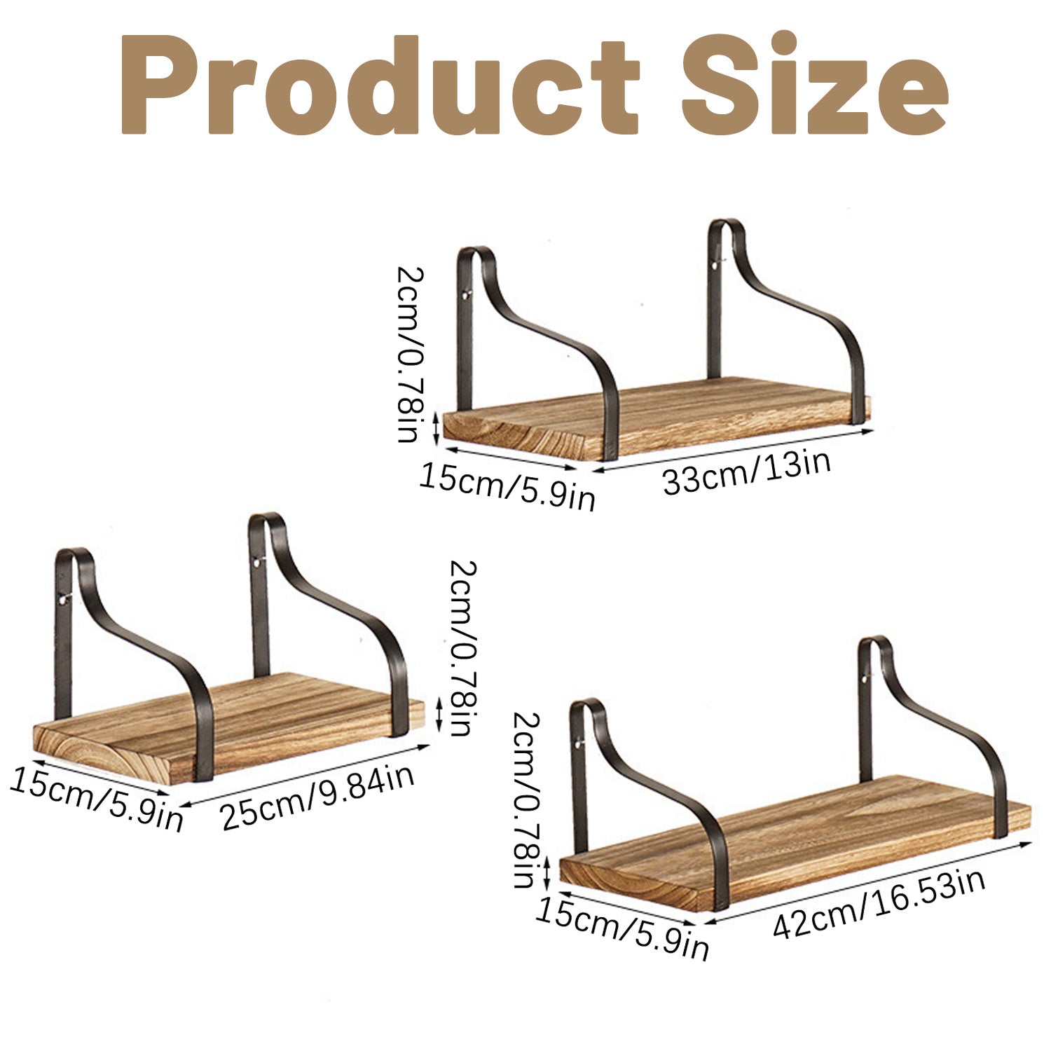 Wood Floating Shelves