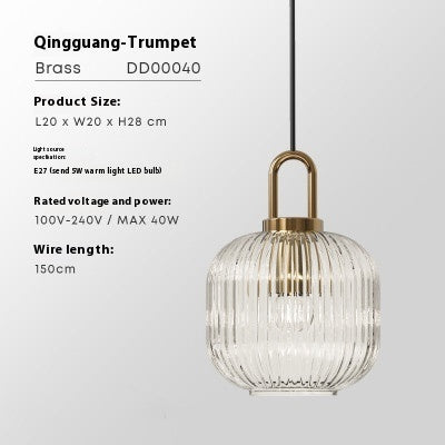 Clear Striped Decorative Lighting