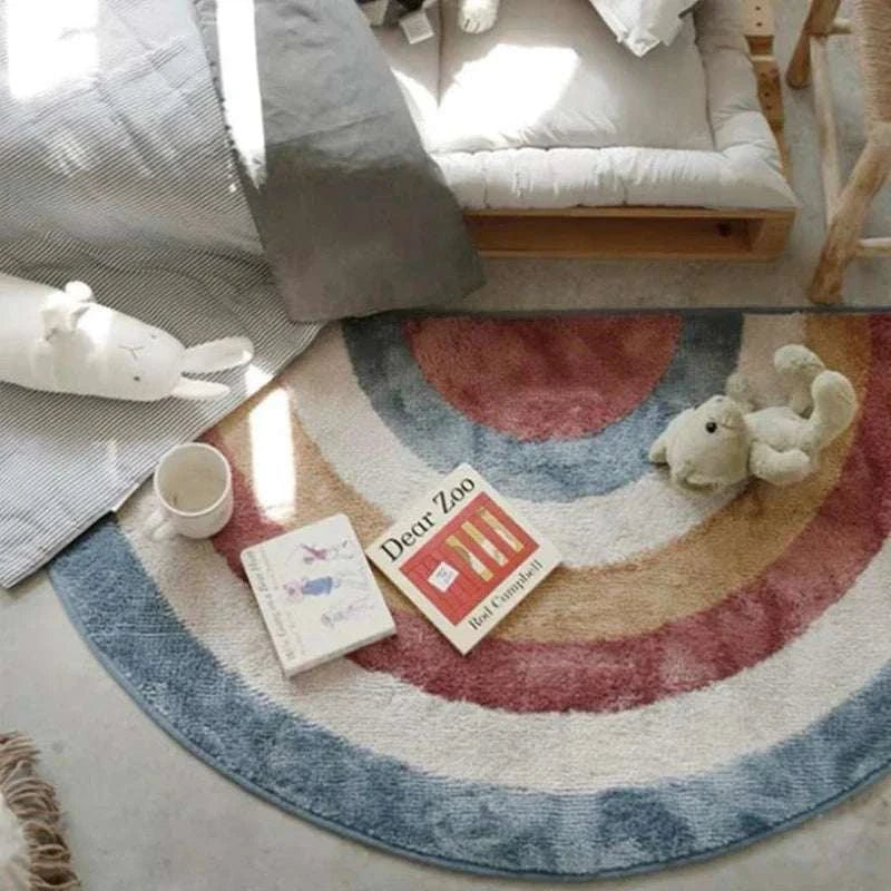 Nordic Rainbow Cartoon Rug